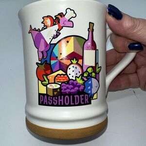 Disney Mug Epcot internation Food And Wine Festival Chef Figment Passholder 2021